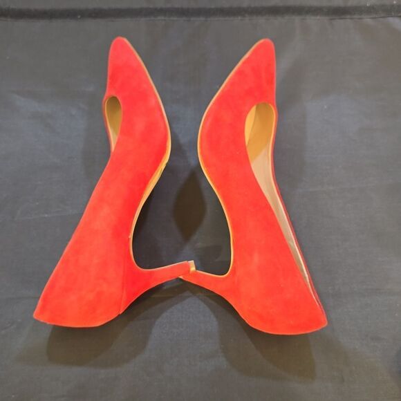 BRAND NEW ESSEX LANE SUEDE EL-DENY POINTED TOE LOW HEEL SLIP-ON PUMP - Picture 11 of 16